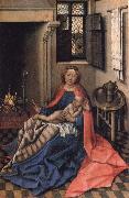 Robert Campin Virgin and Child at the Fireside oil painting artist
